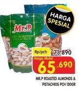 Promo Harga Mr.p Peanuts Roasted Pistachio, Dry Roasted Almond 130 gr - Superindo