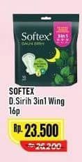 Promo Harga Softex Daun Sirih 3 In 1 16 pcs - Alfamart