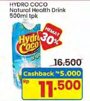 Promo Harga Hydro Coco Minuman Kelapa Original 500 ml - Indomaret