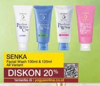 Promo Harga Senka Perfect Whip Facial Foam All Variants 100 gr - Yogya