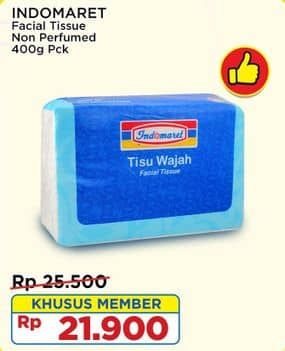 Promo Harga Indomaret Facial Tissue Non Perfumed 400 gr - Indomaret