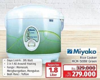 Promo Harga Miyako MCM-508 Magic Warmer Plus 1.8 liter 1800 ml - Lotte Grosir