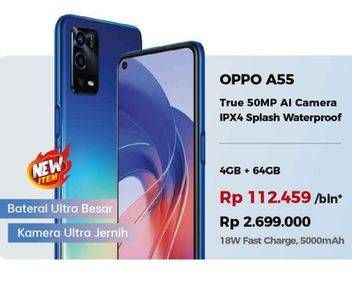 Promo Harga OPPO A55 4 GB + 64 GB  - Erafone