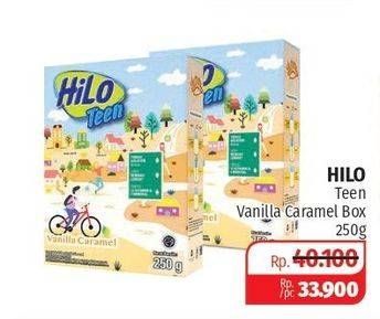 Promo Harga HILO Teen Vanilla Caramel 250 gr - Lotte Grosir