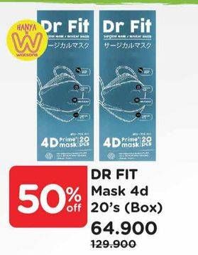 Promo Harga DR FIT Mask Earloop 4D 20 pcs - Watsons