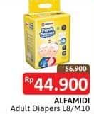 Promo Harga Alfamidi Popok Dewasa L8, M10 8 pcs - Alfamidi