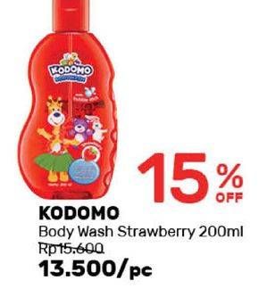 Promo Harga KODOMO Body Wash Gel Strawberry 200 ml - Guardian