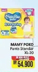 Promo Harga Mamy Poko Pants Xtra Kering XL20 20 pcs - Alfamart