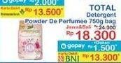 Promo Harga Total Detergent Powder de Perfumee 750 gr - Indomaret