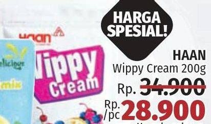 Promo Harga Haan Wippy Cream 200 gr - LotteMart