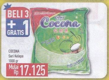 Promo Harga COCONA Nata De Coco 1000 gr - Hypermart