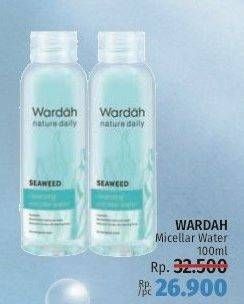 Promo Harga WARDAH Natural Daily Seaweed Micellar Water 100 ml - LotteMart