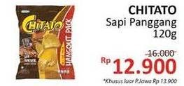 Promo Harga CHITATO Snack Potato Chips Sapi Panggang Beef Barbeque 120 gr - Alfamidi