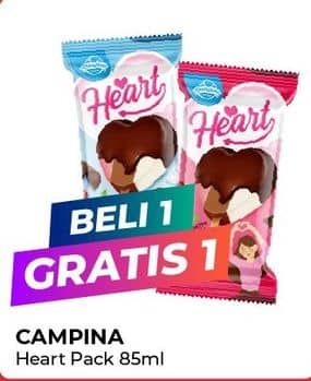 Promo Harga Campina Heart 85 ml - Alfamart