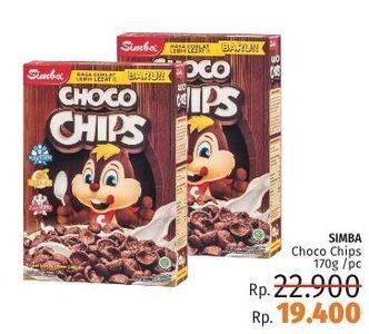 Promo Harga SIMBA Cereal Choco Chips 170 gr - LotteMart