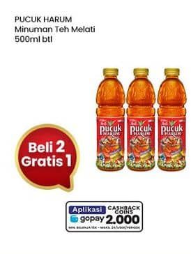 Teh Pucuk Harum Minuman Teh 500 ml Beli 2 Gratis 1, Cashback Rp2.000 dengan GOPAY min transaksi Rp15.000