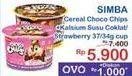 Promo Harga Simba Cereal Choco Chips Susu Coklat, Susu Strawberry 34 gr - Indomaret
