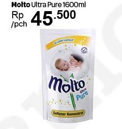 Promo Harga MOLTO Softener Ultra Pure 1600 ml - Carrefour