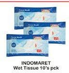 Promo Harga INDOMARET Wet Tissue 10 pcs - Indomaret