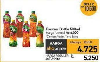 Promo Harga Frestea Minuman Teh 500 ml - Carrefour
