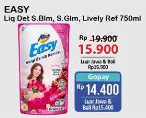 Promo Harga ATTACK Easy Detergent Liquid Lively Energetic, Sweet Glamour, Sparkling Blooming 750 ml - Alfamart