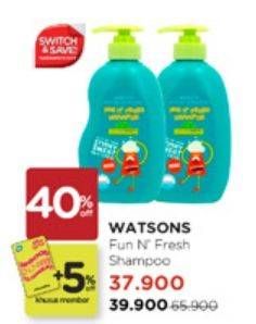 Promo Harga Watsons Fun Fresh Shampoo 800 ml - Watsons
