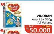 Promo Harga VIDORAN Xmart 3+ All Variants per 2 box 350 gr - Alfamidi