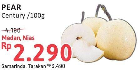 Promo Harga Pear Century per 100 gr - Alfamidi