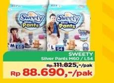 Promo Harga Sweety Silver Pants L54, M60 54 pcs - TIP TOP