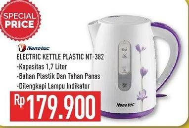 Promo Harga NANOTEC NT-382 Electric Kettle  - Hypermart
