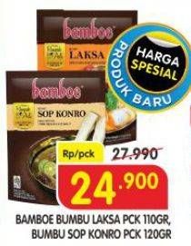 Promo Harga Bamboe Bumbu Instant Laksa, Sop Konro 110 gr - Superindo