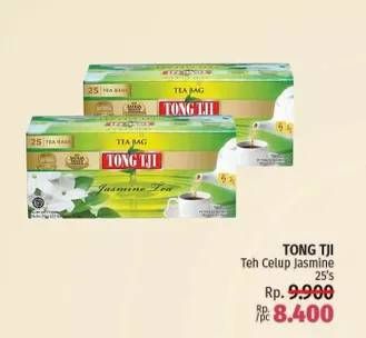 Promo Harga Tong Tji Teh Celup Jasmine Tanpa Amplop per 25 pcs 2 gr - LotteMart
