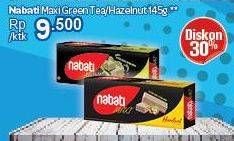 Promo Harga NABATI Maxi Hazelnut, Green Tea 145 gr - Carrefour