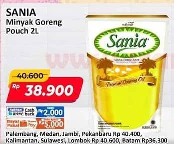 Promo Harga Sania Minyak Goreng 2000 ml - Alfamart
