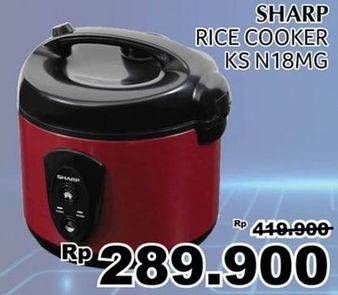 Promo Harga SHARP KS-N18MG | Rice Cooker 1.8ltr  - Giant