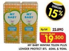 Promo Harga MY BABY Minyak Telon Plus Longer Protection  - Superindo