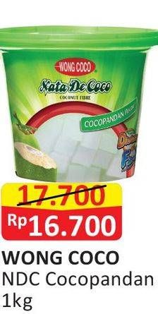 Promo Harga WONG COCO Nata De Coco Cocopandan 1 kg - Alfamart
