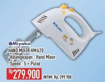 Promo Harga Miyako HM-620 Hand Mixer 190 Watt  - Hypermart