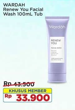 Promo Harga Wardah Renew You Face Wash 100 ml - Indomaret