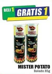Promo Harga MISTER POTATO Snack Crisps Balado 85 gr - Hari Hari