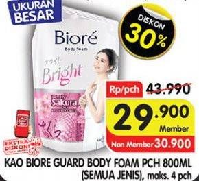 Promo Harga BIORE Guard Body Foam All Variants 800 ml - Superindo