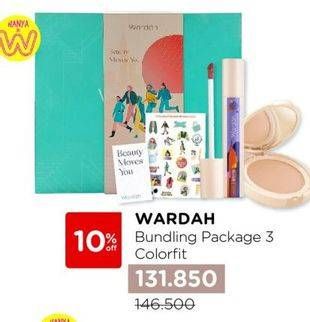 Promo Harga Wardah Hampers Bundling Package Colorfit  - Watsons