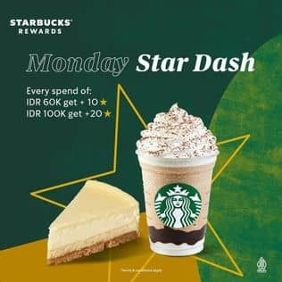 Promo Harga Monday Star Dash  - Starbucks