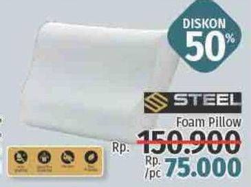 Promo Harga STEEL Foam Pillow  - LotteMart