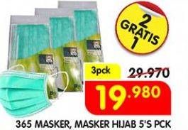 Promo Harga 365 Masker per 2 pouch 5 pcs - Superindo