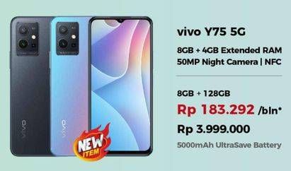 Promo Harga VIVO Y75 5G 8GB + 128GB  - Erafone