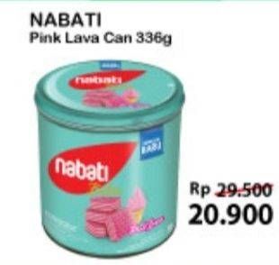 Promo Harga NABATI Wafer Pink Lava 320 gr - Alfamart
