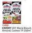Promo Harga Cimory Susu UHT Marie Biscuits, Almond, Cashew 250 ml - Alfamidi