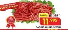 Promo Harga Daging Giling Sapi Spesial per 100 gr - Superindo
