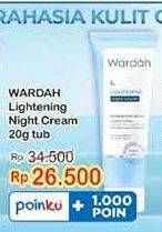 Promo Harga Wardah Lightening Night Cream 20 gr - Indomaret